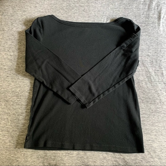 🖤✨Chaps: Boat Neck 3/4 sleeve with sleeve pocket top - Picture 6 of 8